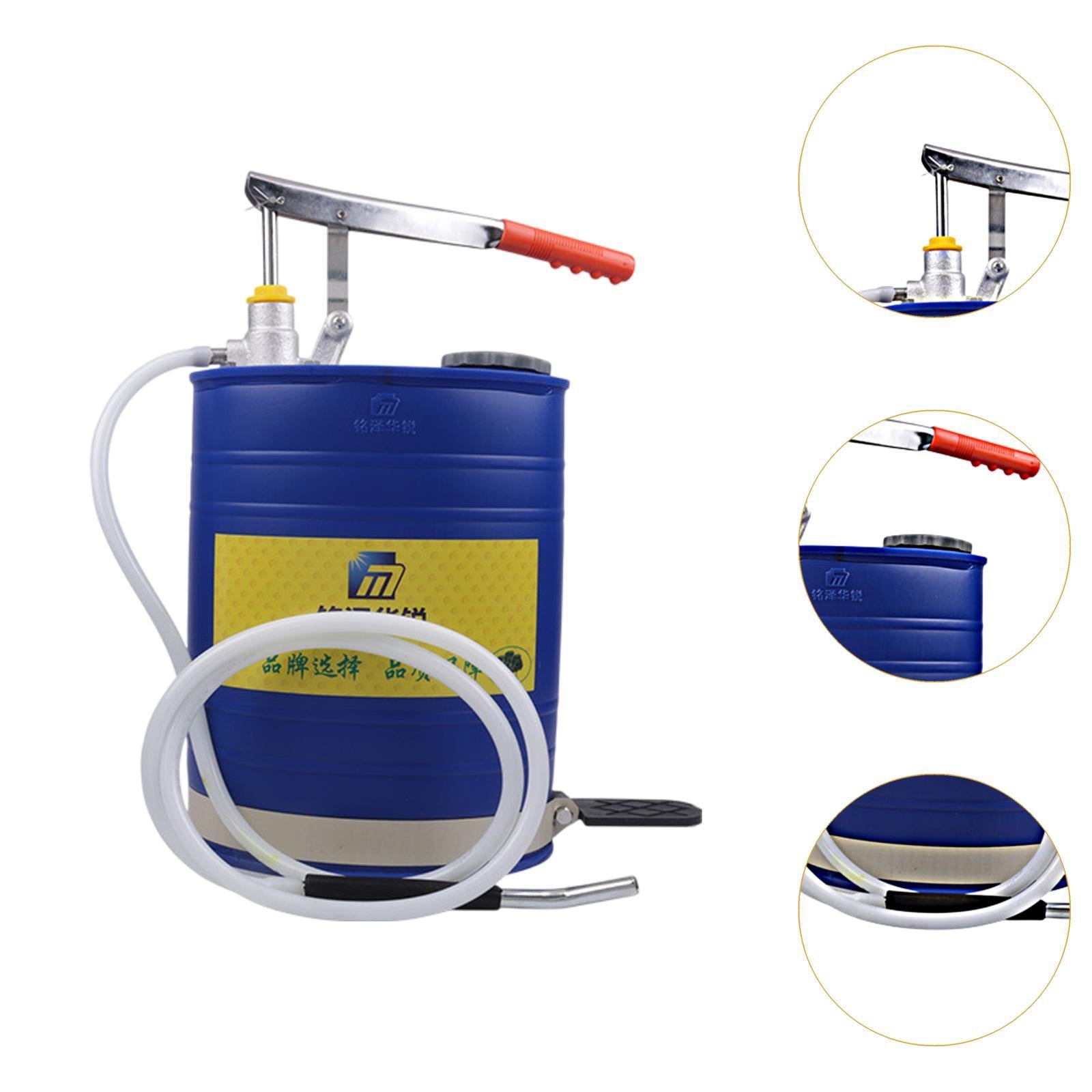 Transmission Oil Filling Pump Easy to Use Oil System Tool Oil Filling Barrel B Blue
