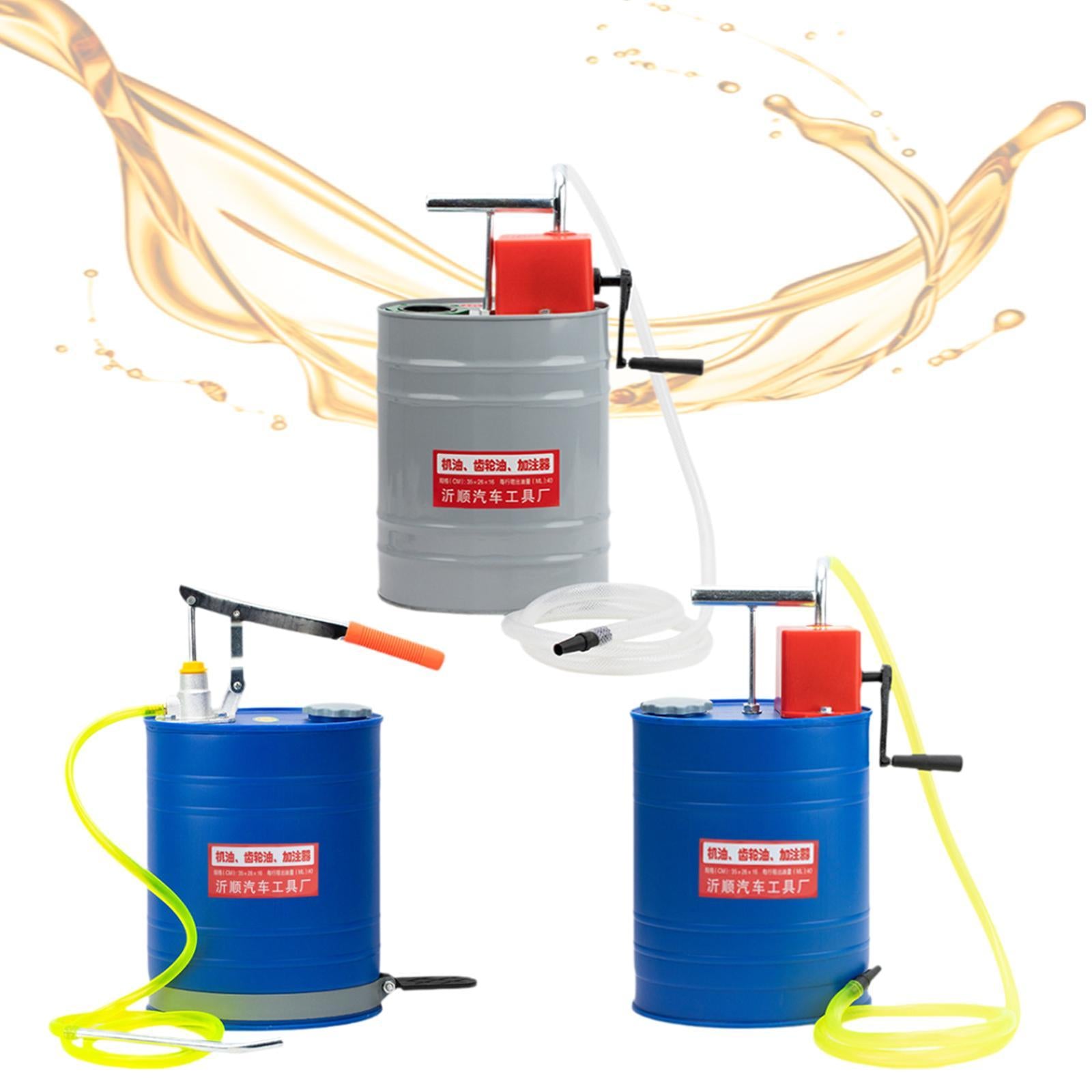 Hand Crank Oil Filling Barrel 10L Gear Oil Dispenser for Automotive Supplies A