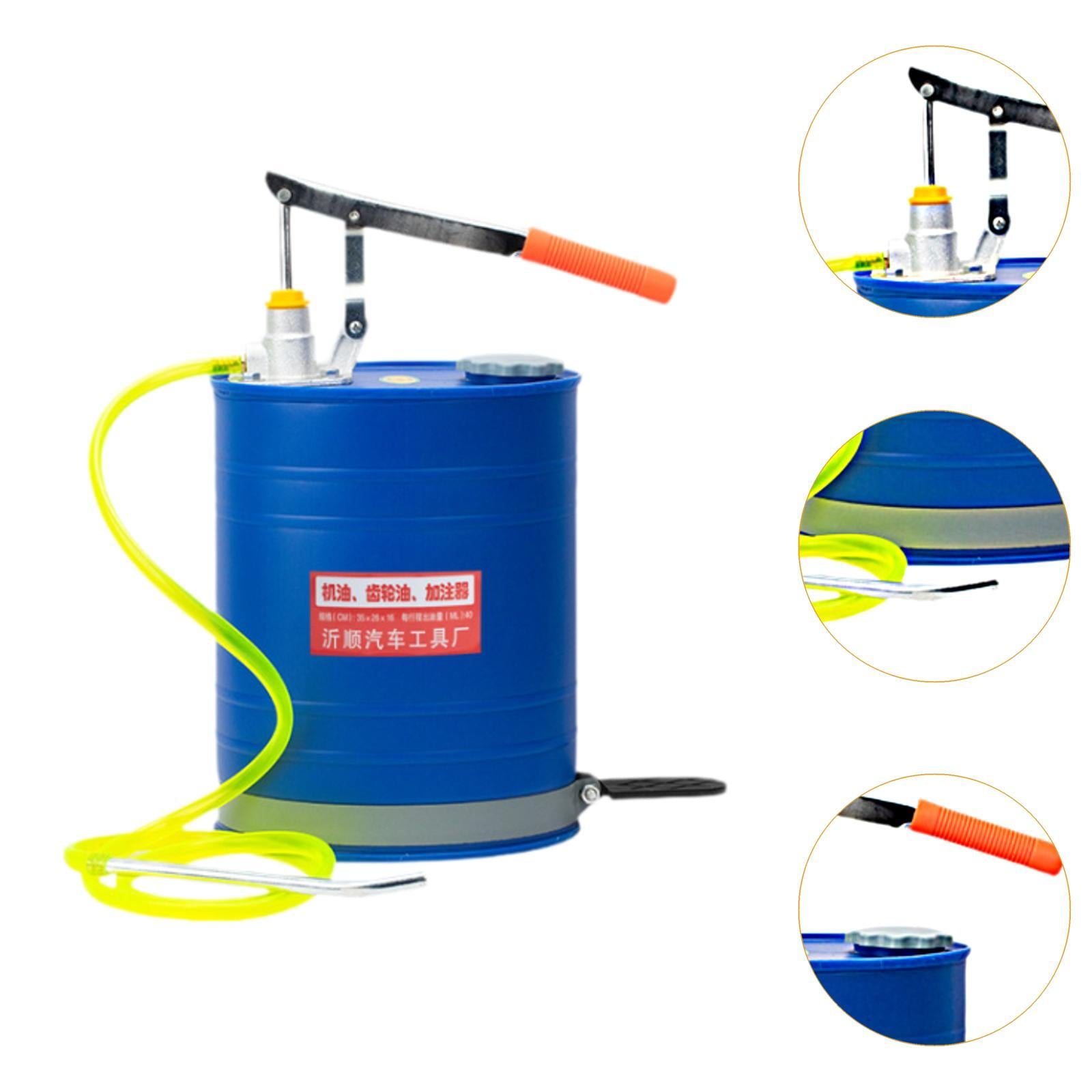 Hand Crank Oil Filling Barrel 10L Gear Oil Dispenser for Automotive Supplies B
