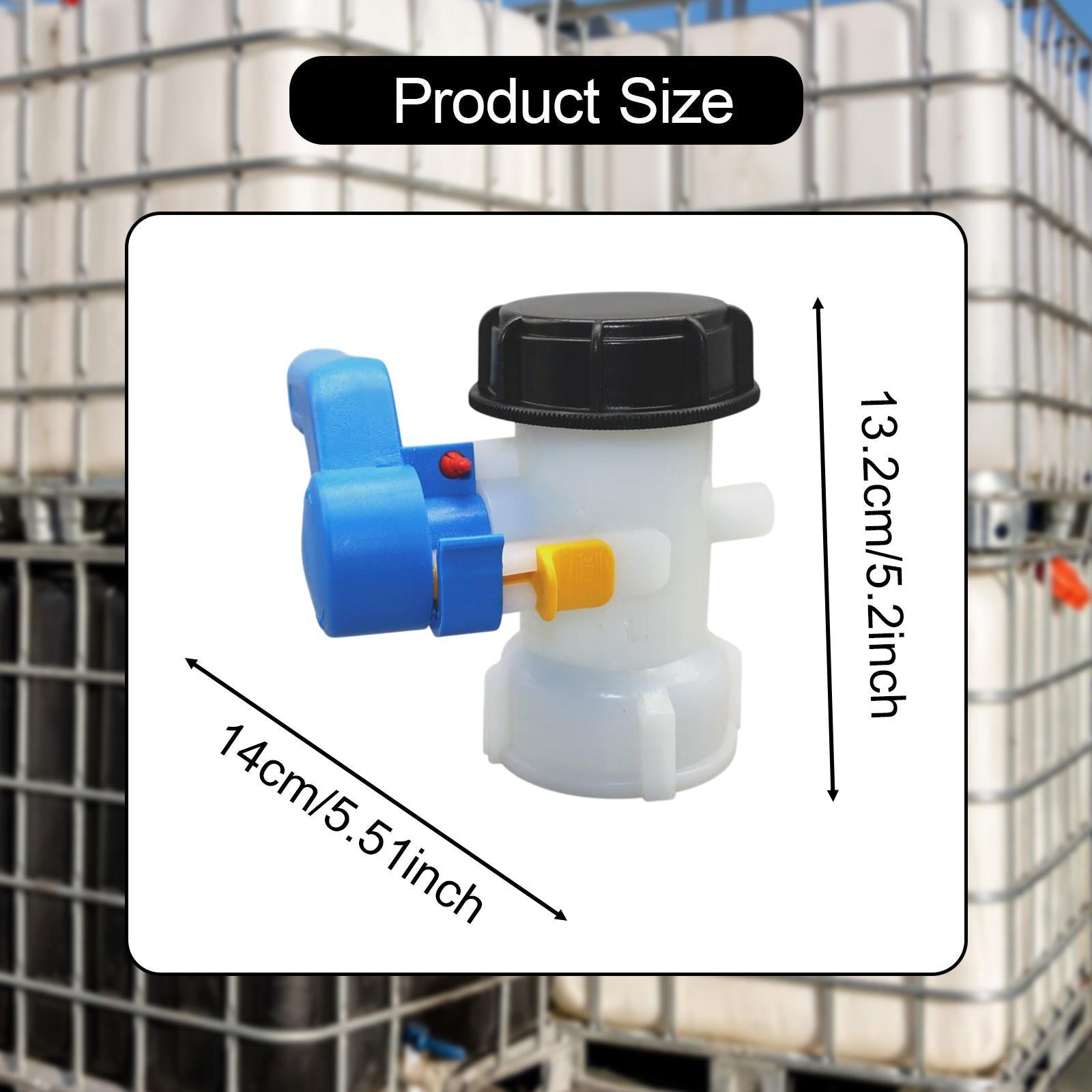 IBC Tote Valve ABS + Aluminum Alloy Butterfly Valve Easy to Install Reusable