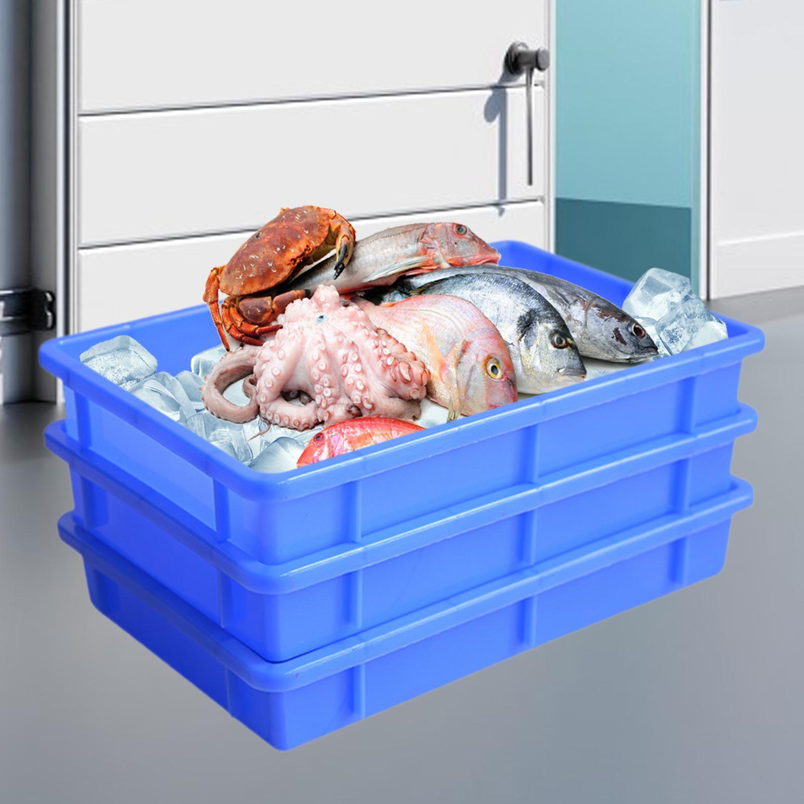 3 Pieces Storage Bins Open Stackable Bins for Shop Crafts Organization Office