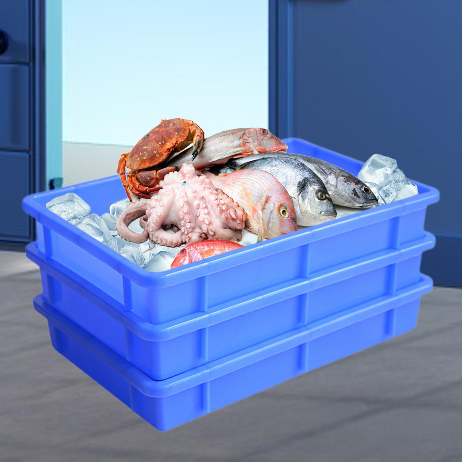 3 Pieces Storage Bins Open Stackable Bins for Shop Crafts Organization Office