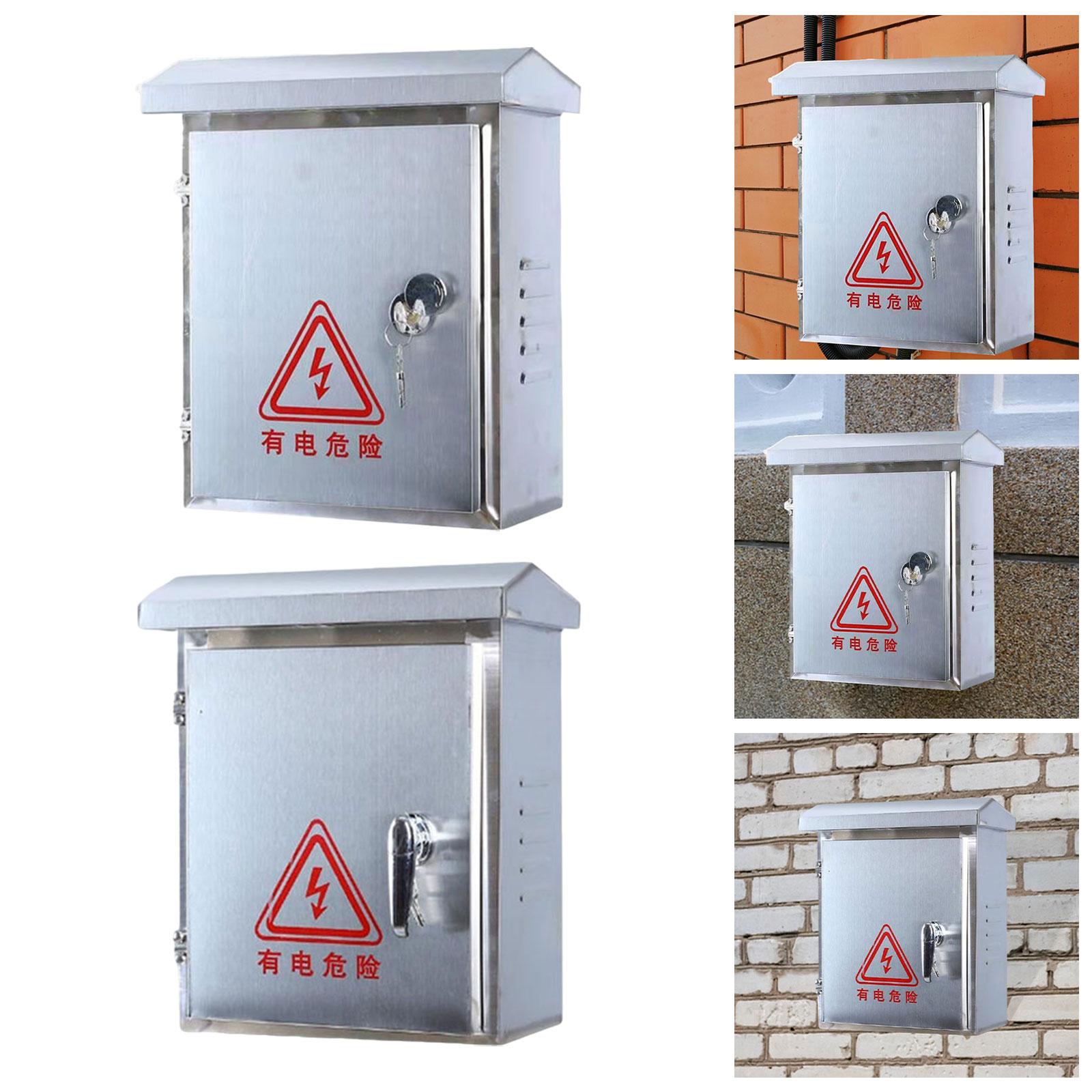 Outdoor Electrical Box Practical Versatile Dustproof Waterproof Junction Box Round Lock
