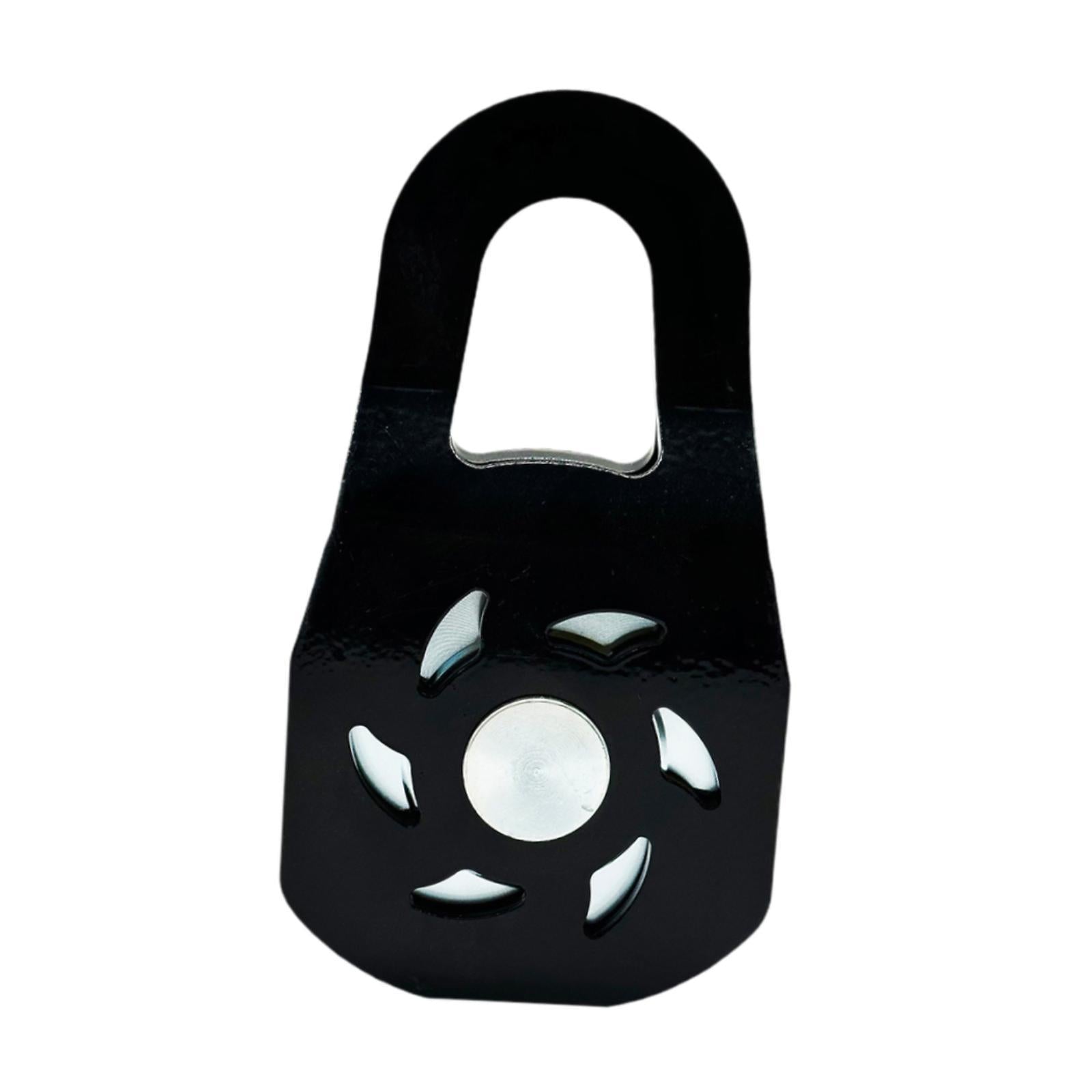 10 Ton Winch Snatch Block Portable Towing Pulley Block for UTV Tractor Truck Black