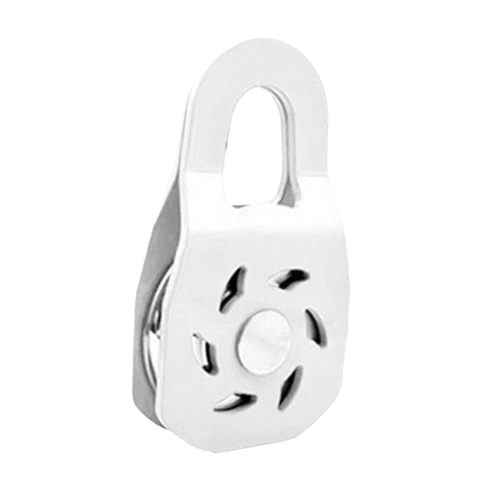 10 Ton Winch Snatch Block Portable Towing Pulley Block for UTV Tractor Truck White