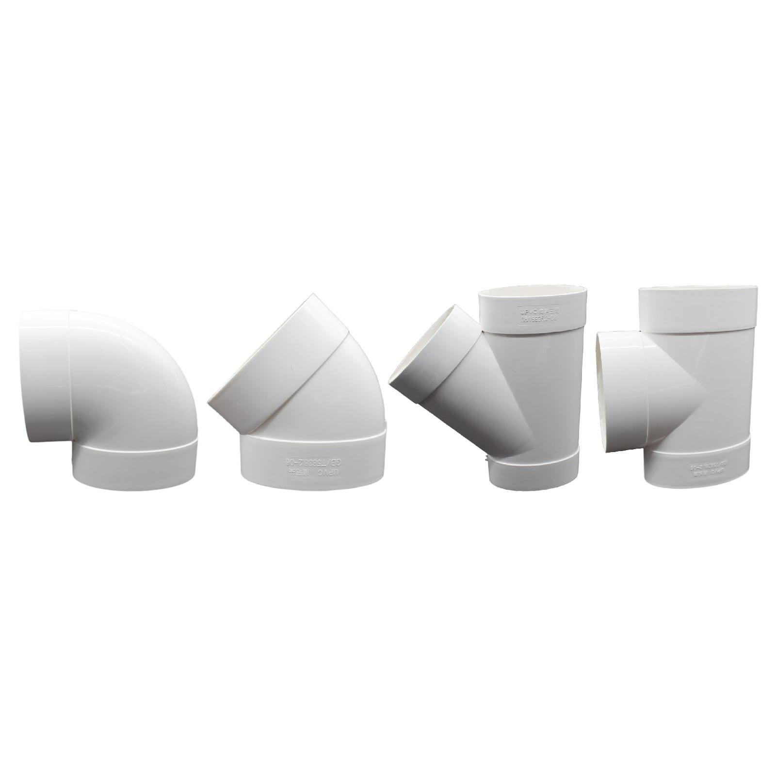 Ventilation Pipe Connector Tool PVC Ducting Adaptor for Hotel Restroom Basin Elbow 17.5cmx12.5cm