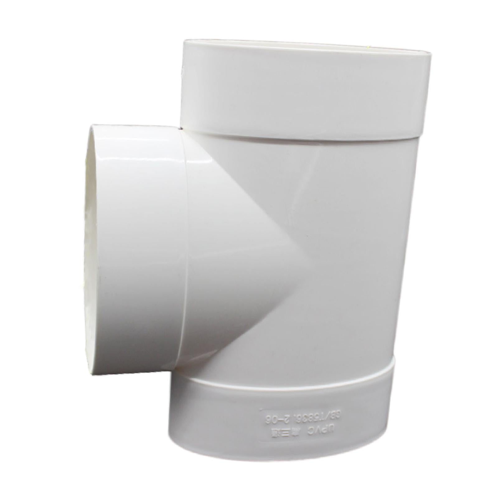 Ventilation Pipe Connector Tool PVC Ducting Adaptor for Hotel Restroom Basin 21.8cmx12.5cm