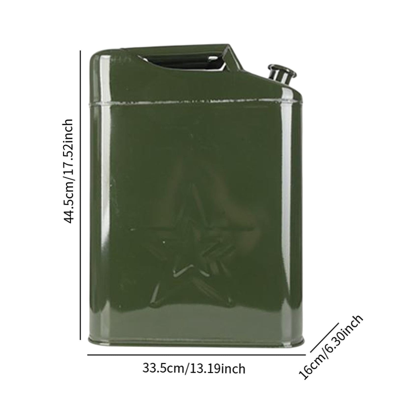 Auto Fuel Tank Lightweight Portable Petrol Can for Overlanding Adventure Car 20L 44.5x16x33.5cm