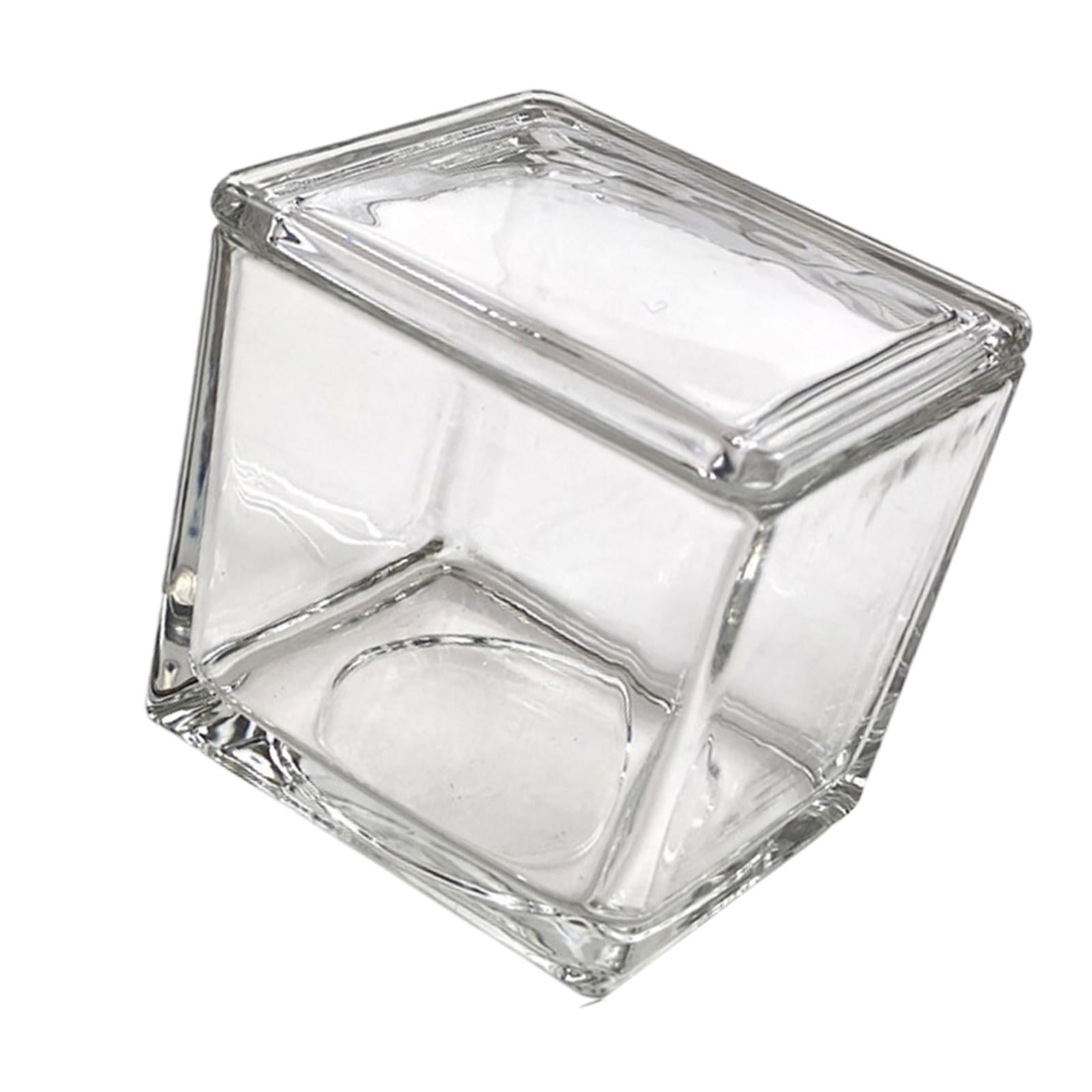 Rectangle Laboratory Glass Staining Jar Professional Accessory Slides Holder 550ml