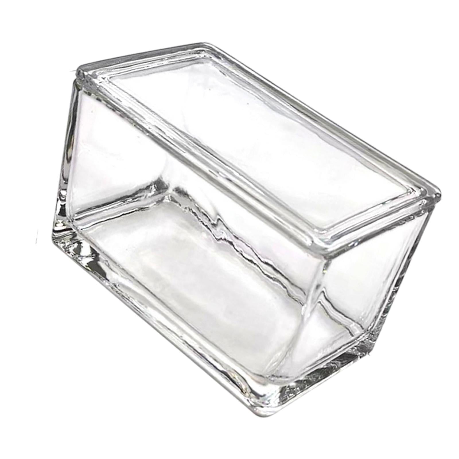 Rectangle Laboratory Glass Staining Jar Professional Accessory Slides Holder 950ml