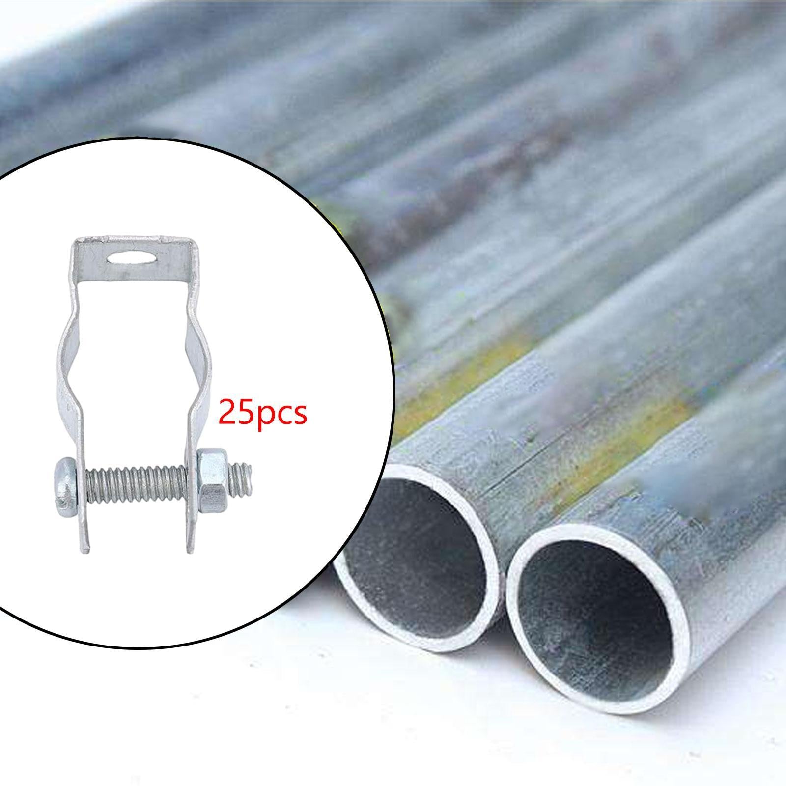 25x Galvanized Steel Conduit Hangers Rigid Silver Versatile Professional 18.8 mm