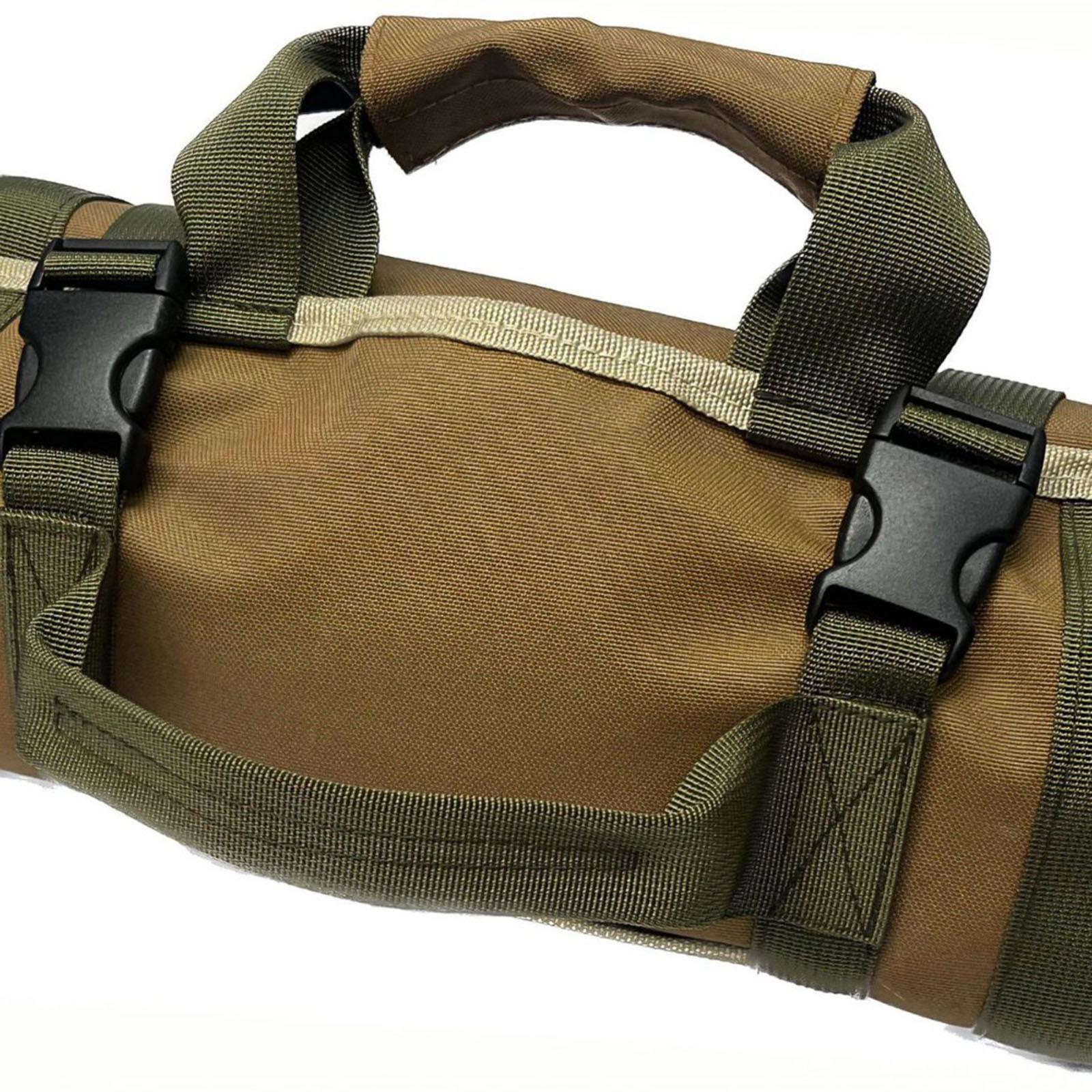 Roll up Tool Bag Oxford Cloth Rollup Toolbag for Electrician Husband Grandpa