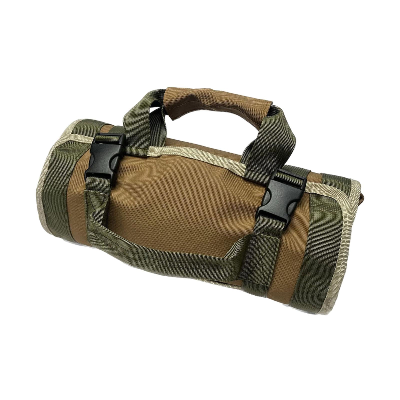 Roll up Tool Bag Oxford Cloth Rollup Toolbag for Electrician Husband Grandpa