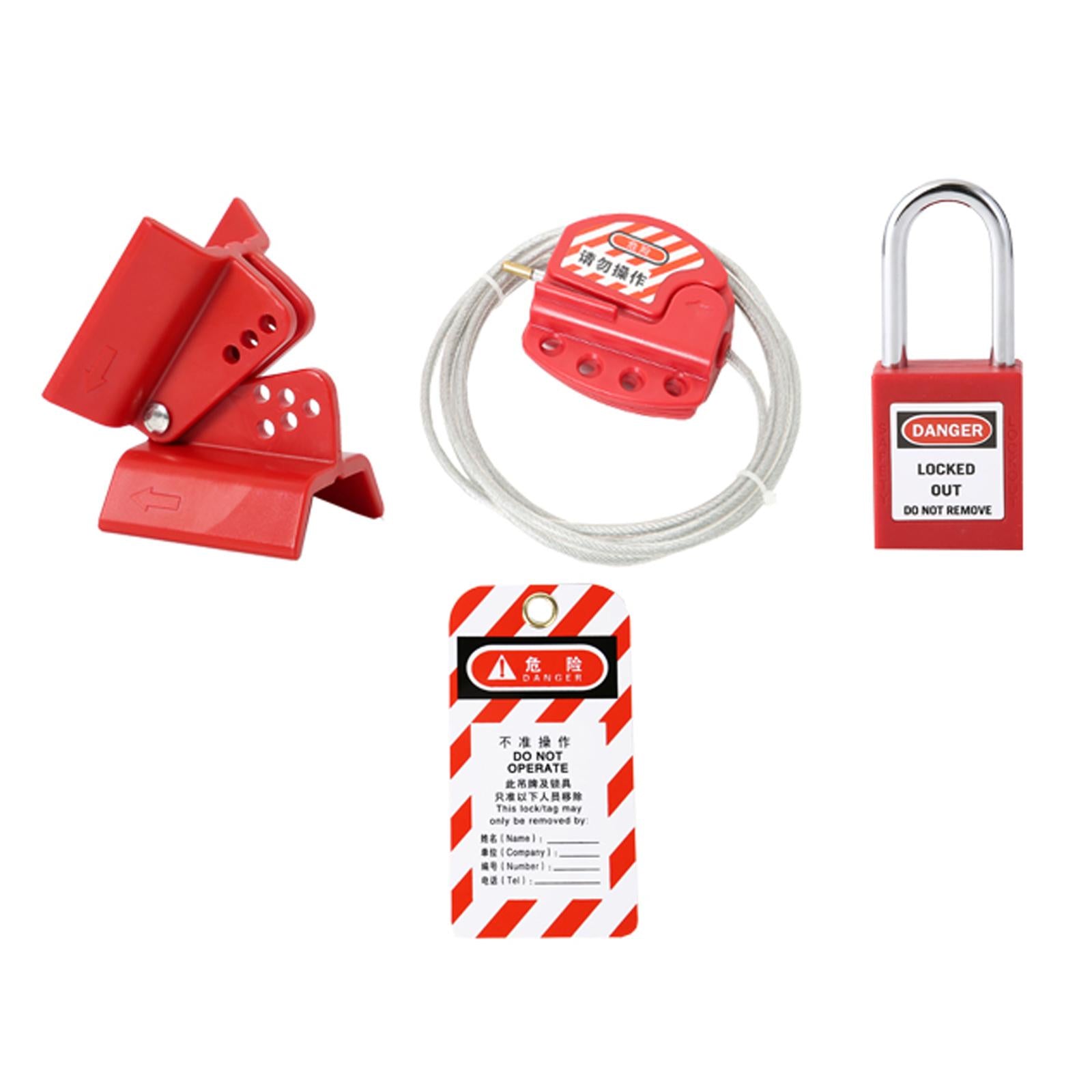 Lockout Tagout Cable Lock Versatile for Power Plant Working Equipment Adults