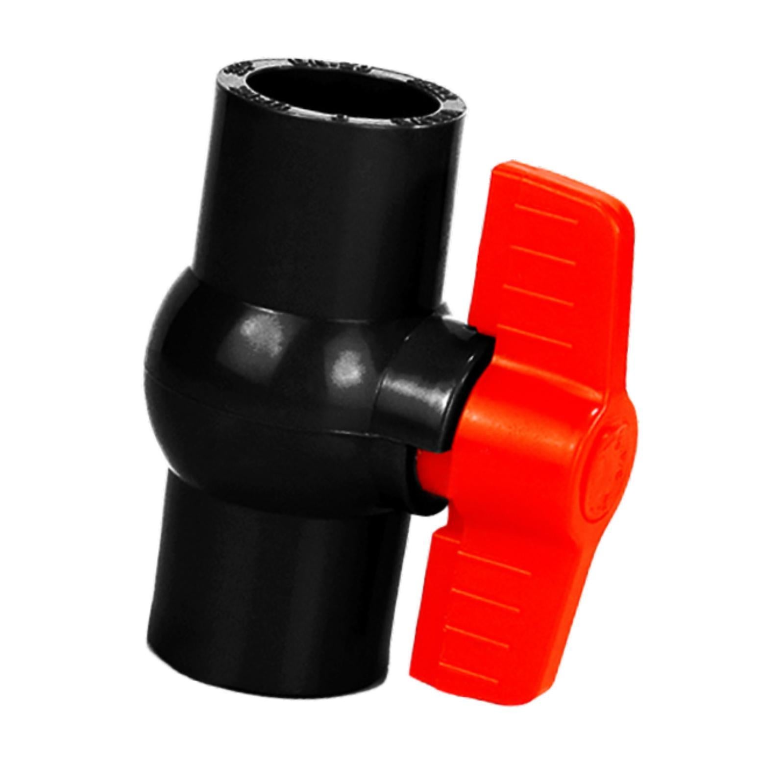 PVC Ball Valve Slip Fitting Aquarium Socket Valve Sewage Pipe Control Valve Inner Dia 5cm