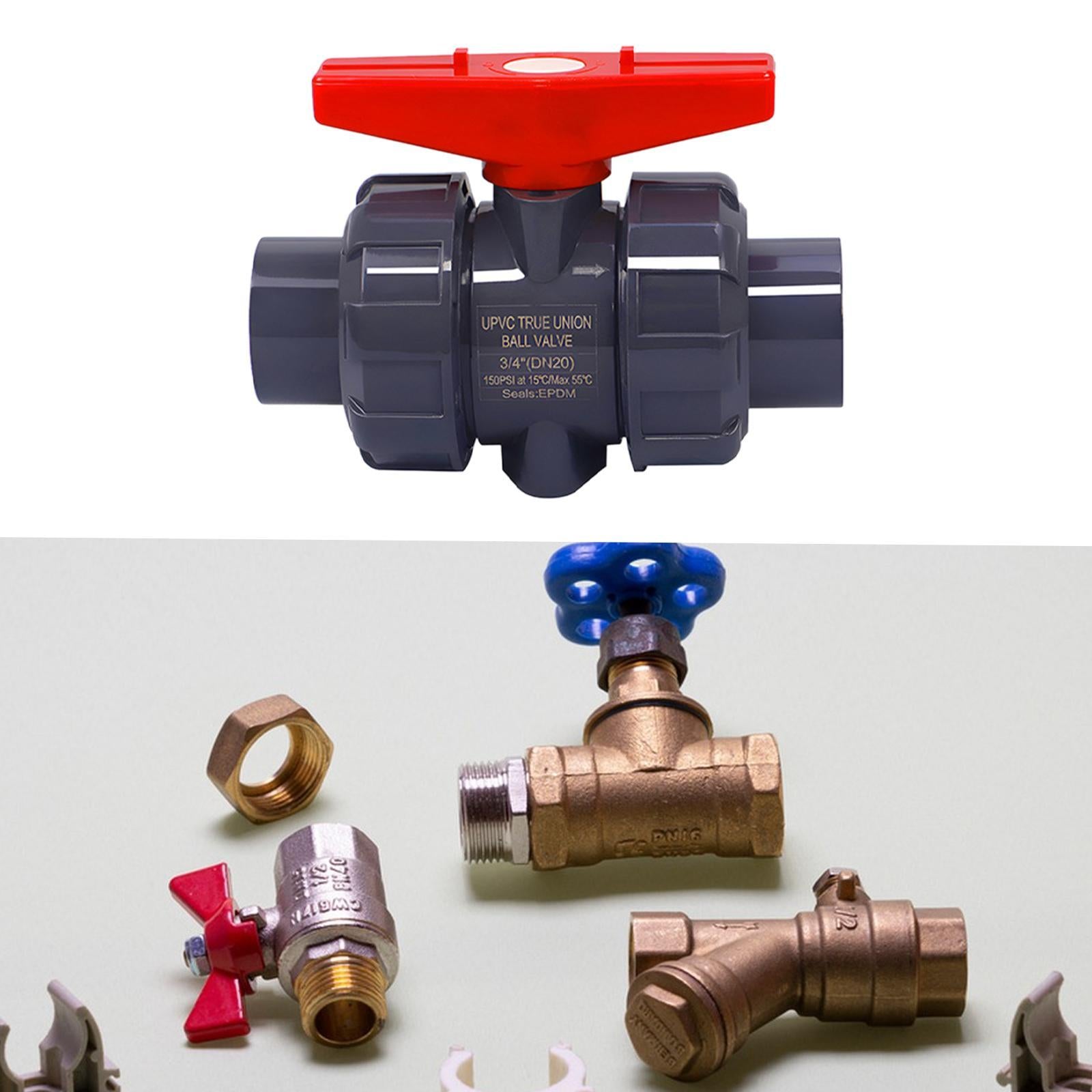True Union Full Ball Valve 3/4 with Full Port for Pools Aquariums Tubs"