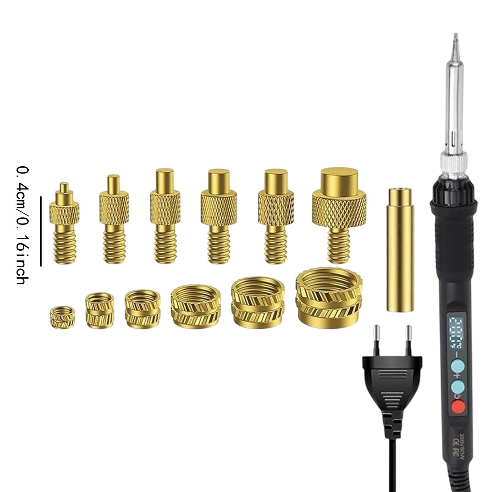 Threaded Inserts Soldering Tips Set Professional Electric Soldering Iron Kit