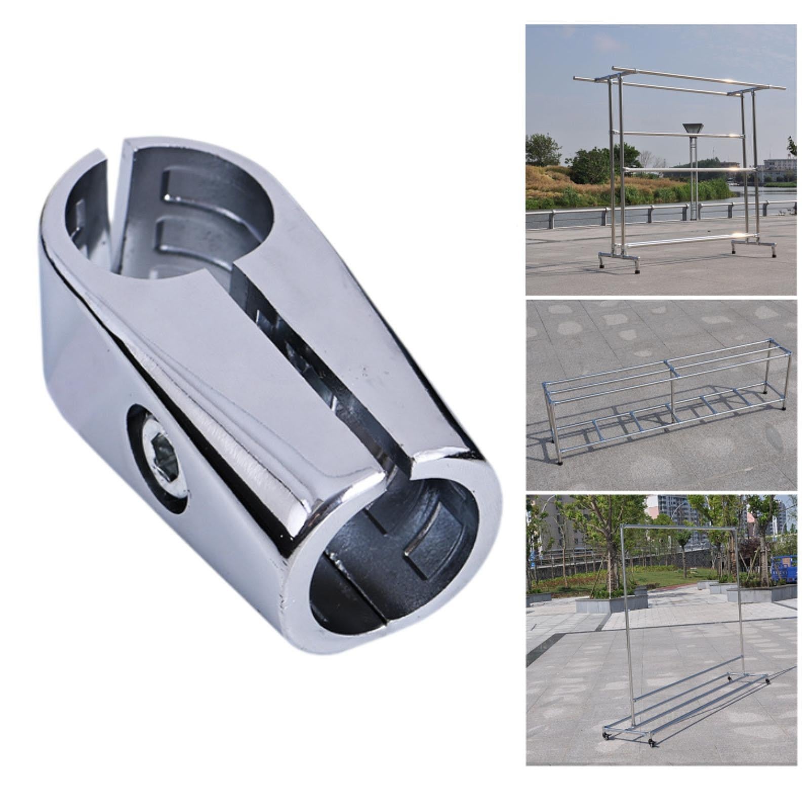 Tee Tube Pipe Connector Inner Dia 1.26 inch Coupling for Boat Scaffold Fence 3.8cmx8cm