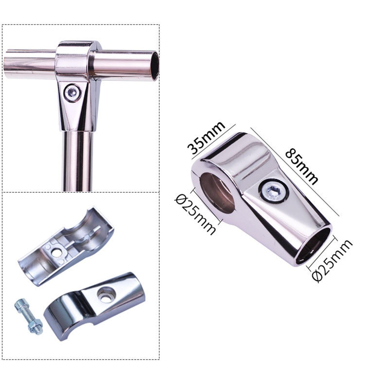 Tee Tube Pipe Connector Inner Dia 0.98 inch Coupling for Scaffold Fence Shed 8.5cmx3.5cm
