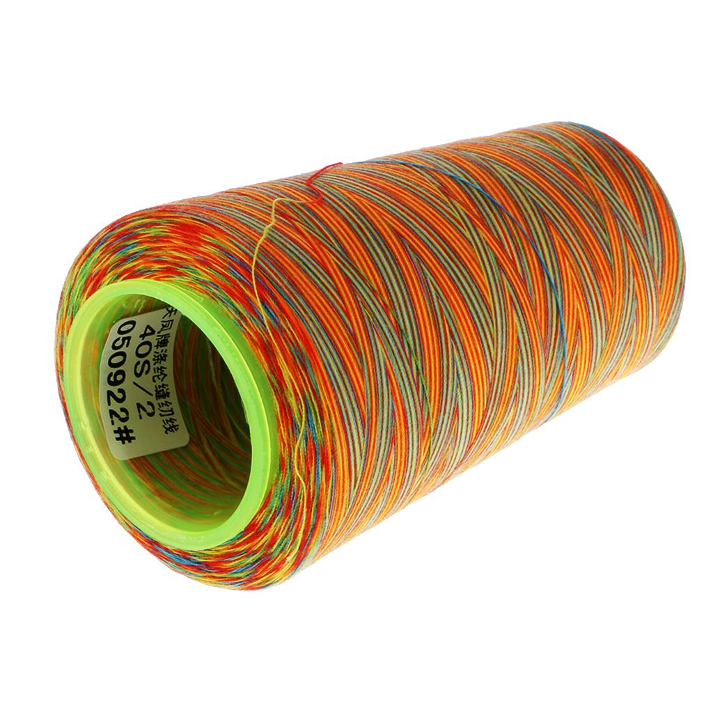 1 Spool Rainbow Polyester Sewing Machine Sewing Thread All-Purpose Type 1