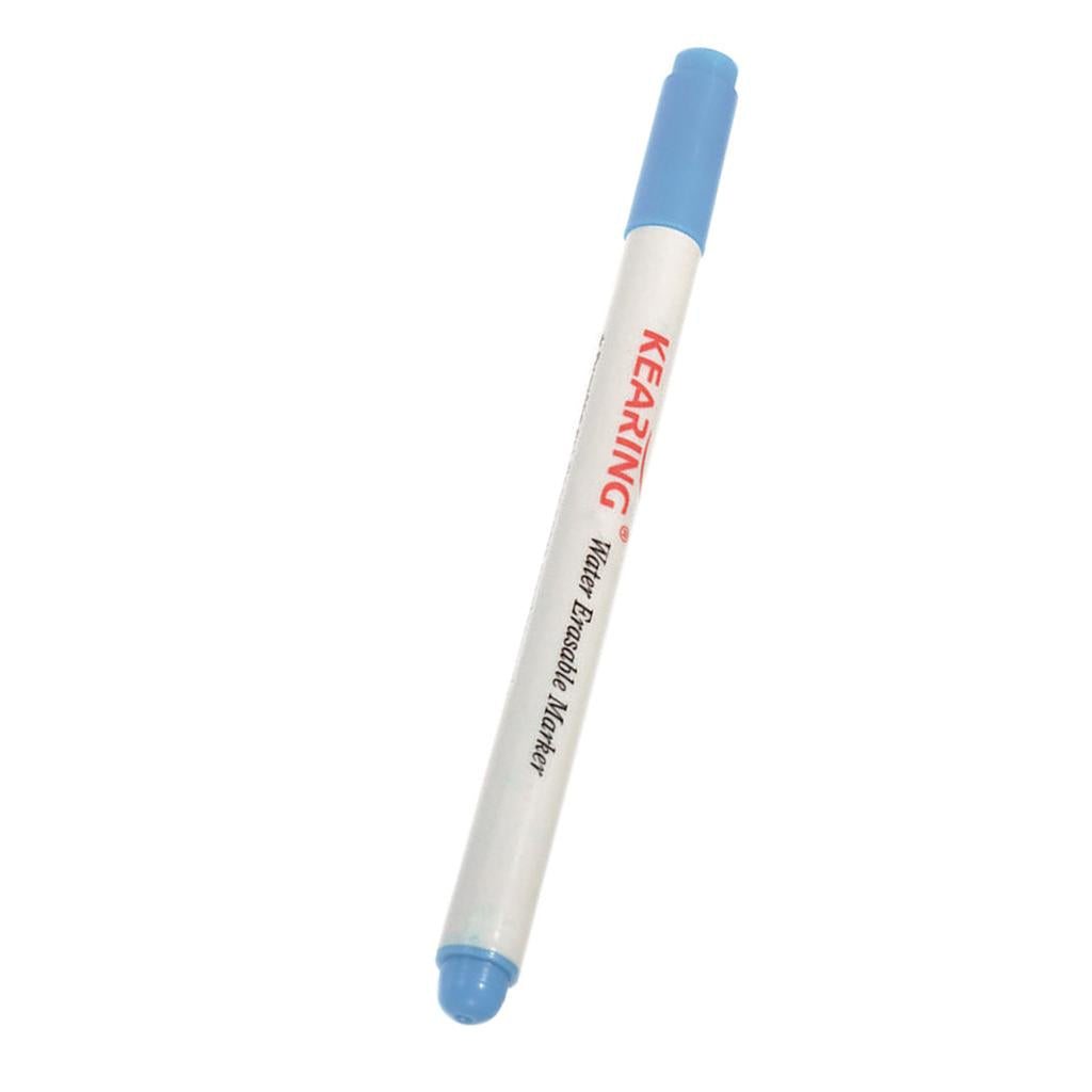 1pc 0.8mm Water Erasable Soluble Pen Vanishing Pen for Fabric Marking Blue