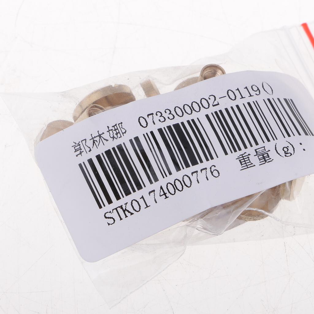 6 Sets Round Rivet Screw Studs Chicago Screw Leather Craft Gold 10mm