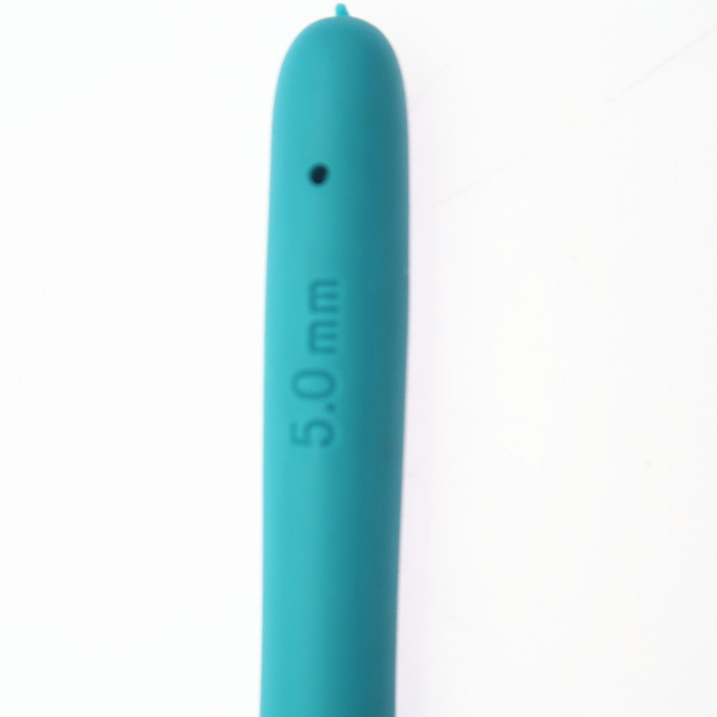 Aluminum Crochet Hook With Soft Grip Handles Knitting Weaving Needles 5.0mm