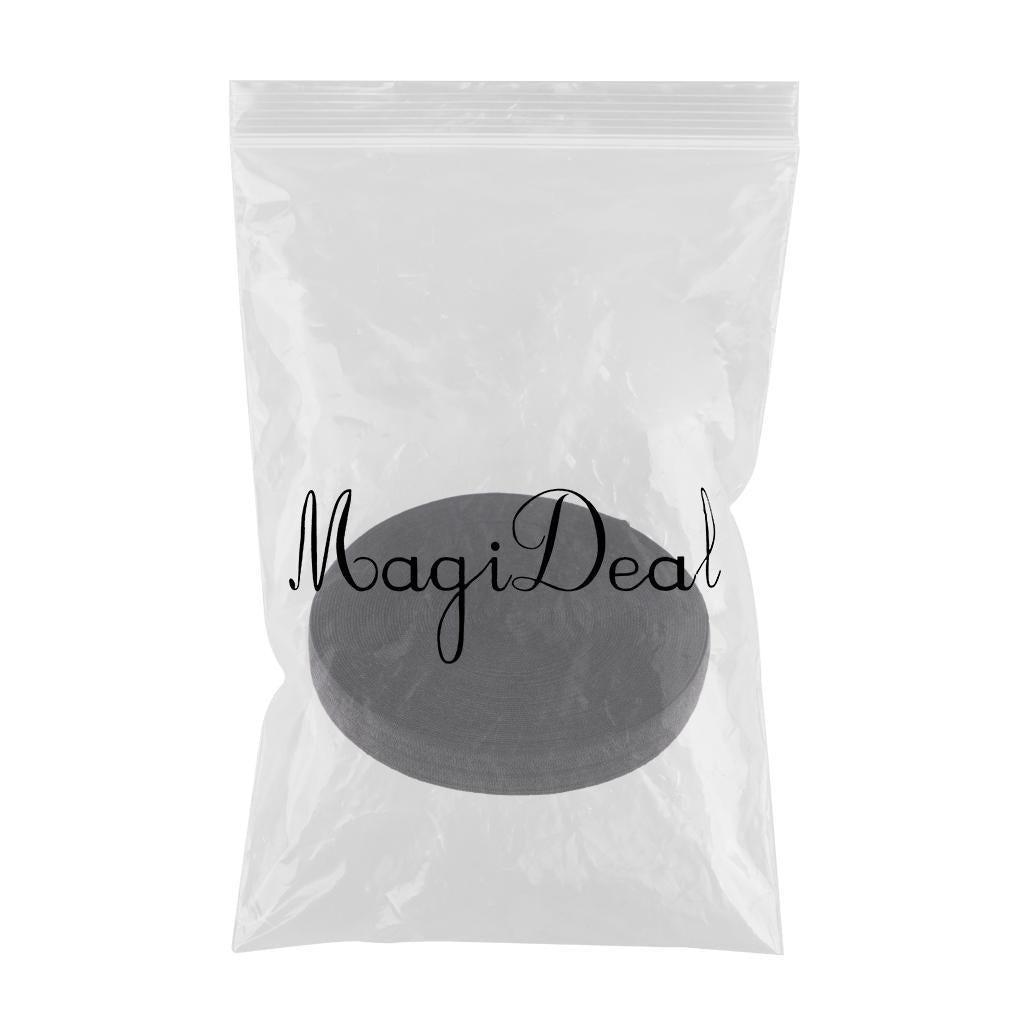 10 Meters Cotton Elastic Band Sewing Trims 15mm Width Black