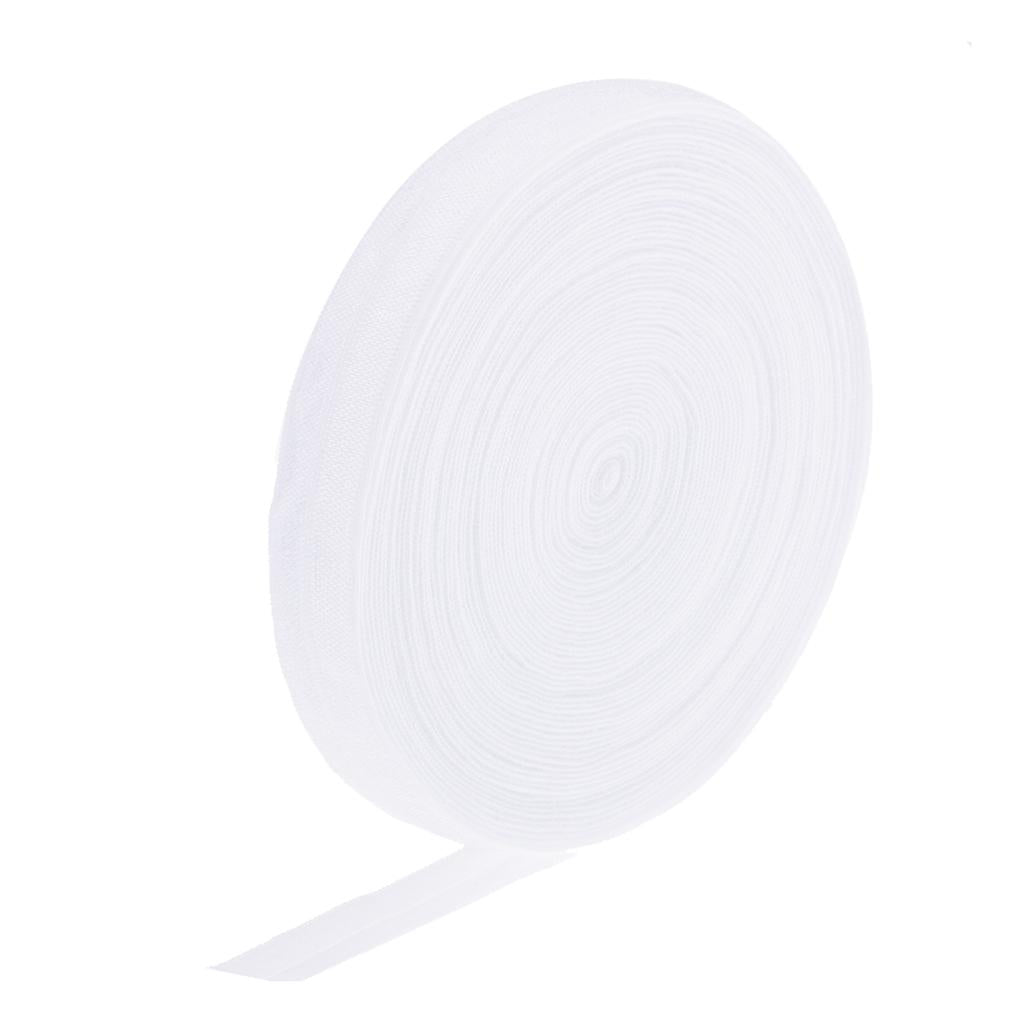10 Meters Cotton Elastic Band Sewing Trims 15mm Width White