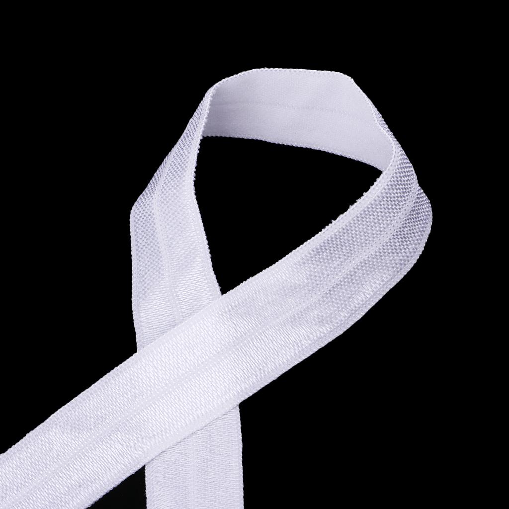 10 Meters Cotton Elastic Band Sewing Trims 15mm Width White