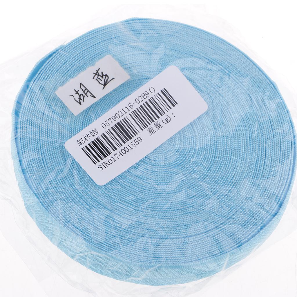 10 Meters Cotton Elastic Band Sewing Trims 15mm Width Lake Blue