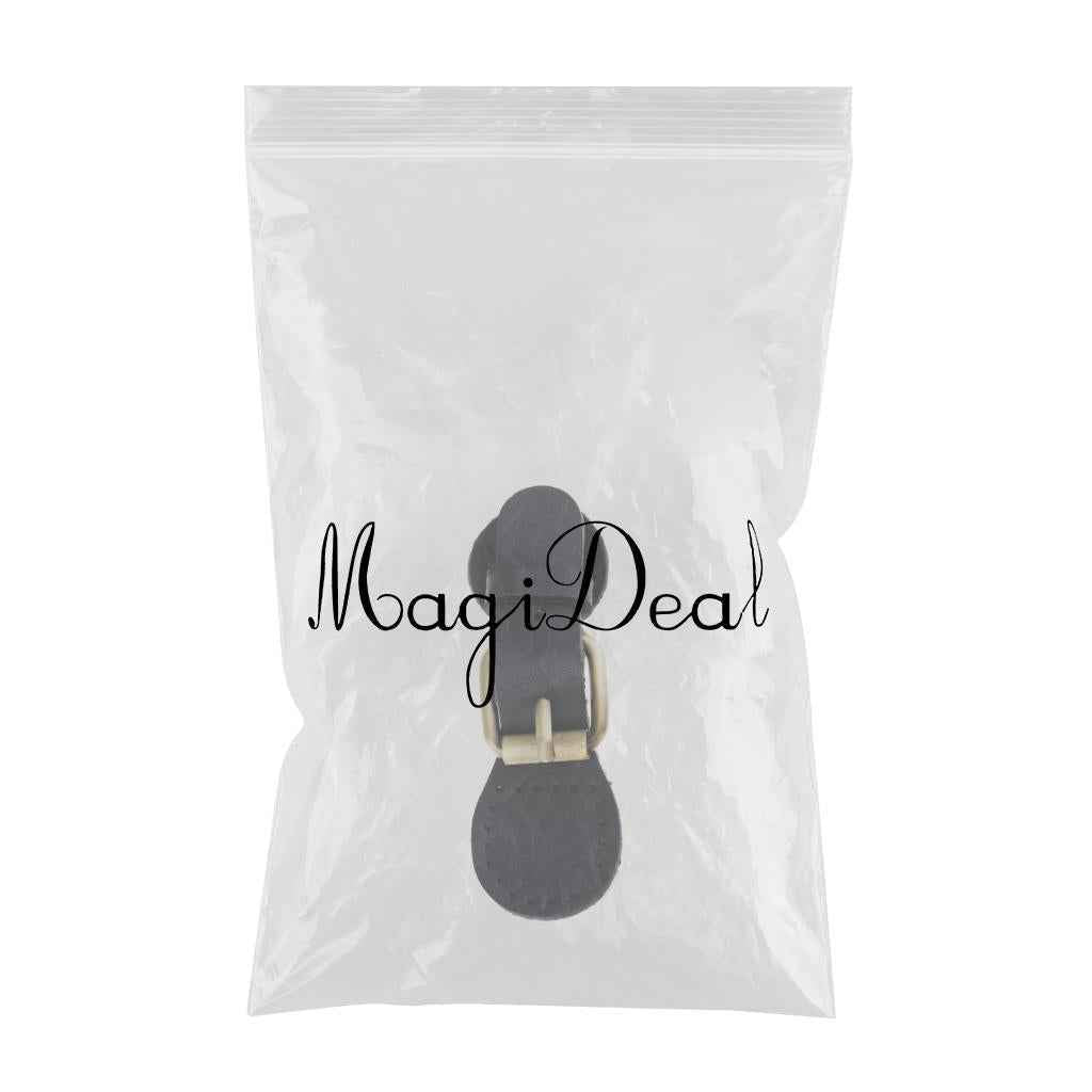 Sew on Leather Magnetic Snap Buckles DIY Bag Handbag Replacement Black