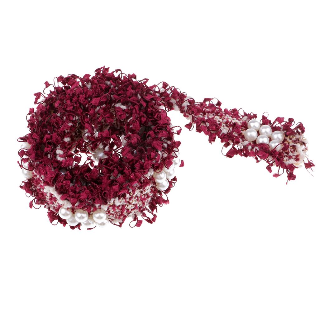 1 Yard Vintage Lace Ribbon Trim for Wedding Bridal Sewing Craft Purple