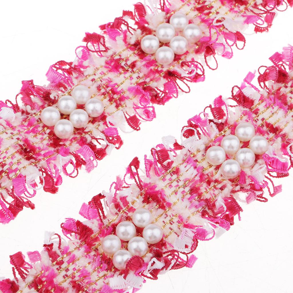 1 Yard Vintage Lace Ribbon Trim for Wedding Bridal Sewing Craft Rose Red