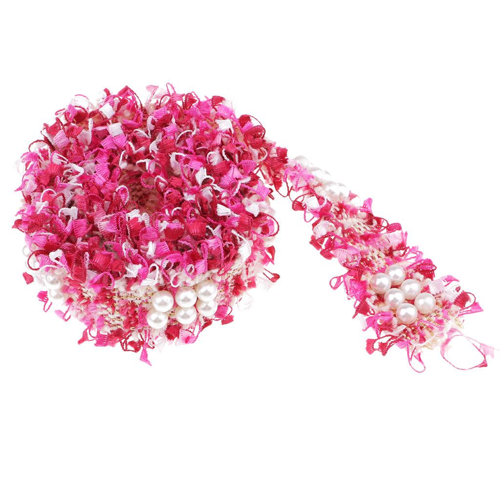 1 Yard Vintage Lace Ribbon Trim for Wedding Bridal Sewing Craft Rose Red