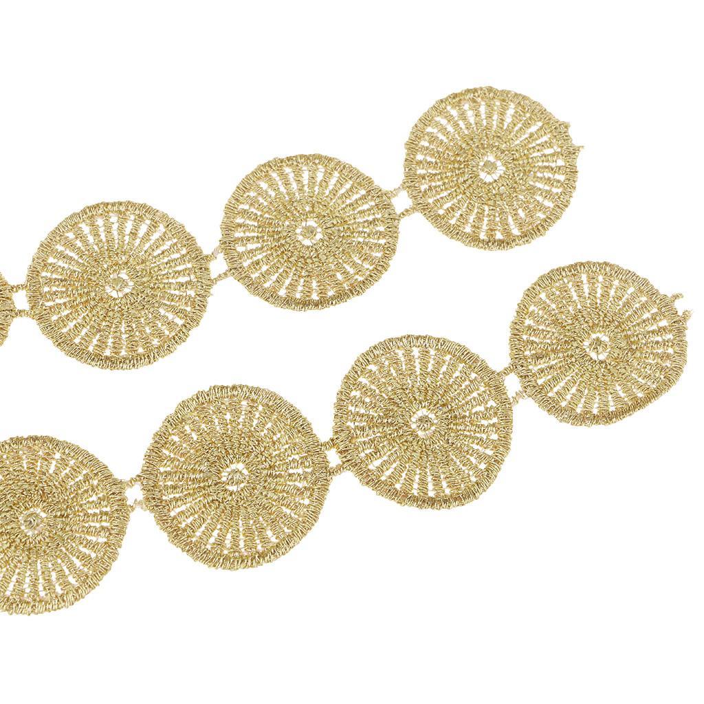 1 Yards Lace Ribbon Crafts Trim DIY Embroidered For Sewing Decoration 2.4cm Wide