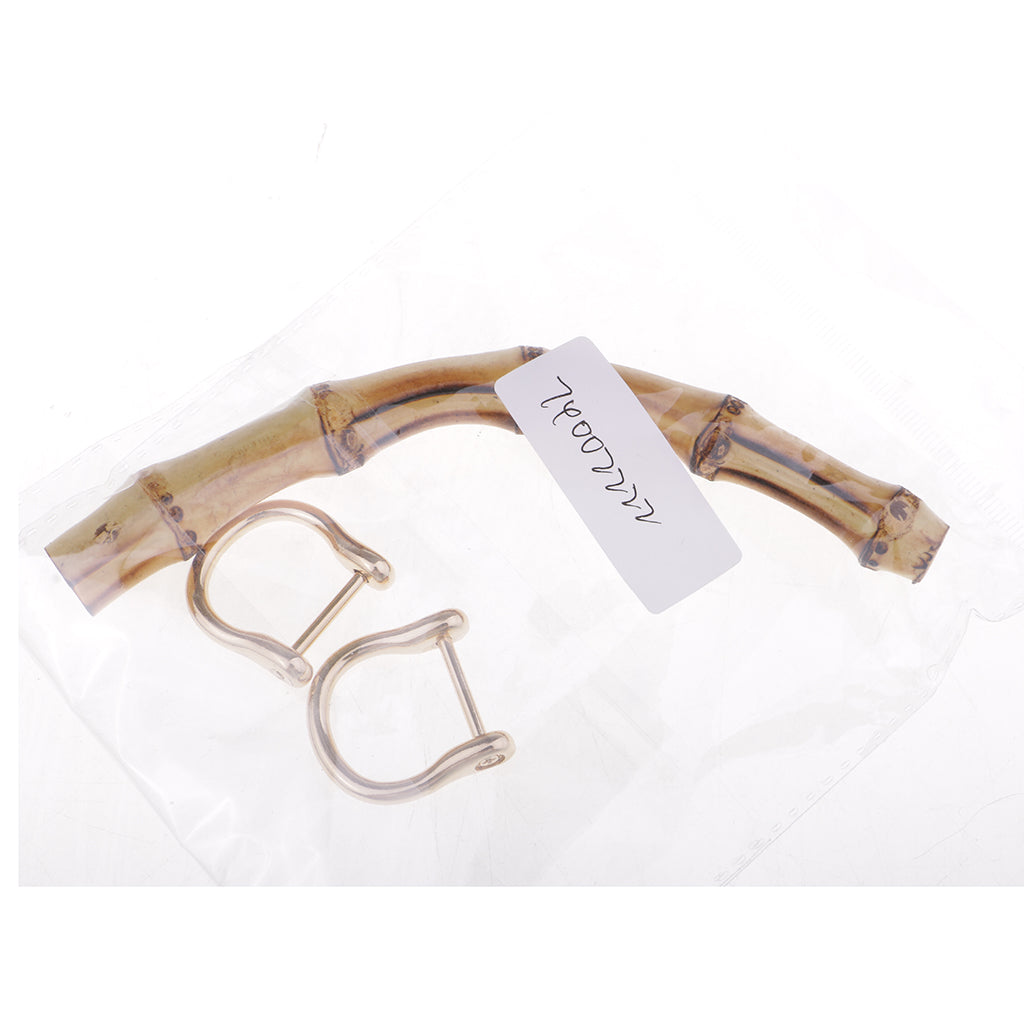 Purse Accessories DIY Girl Handbag Craft Handle Natural Color + Light Gold