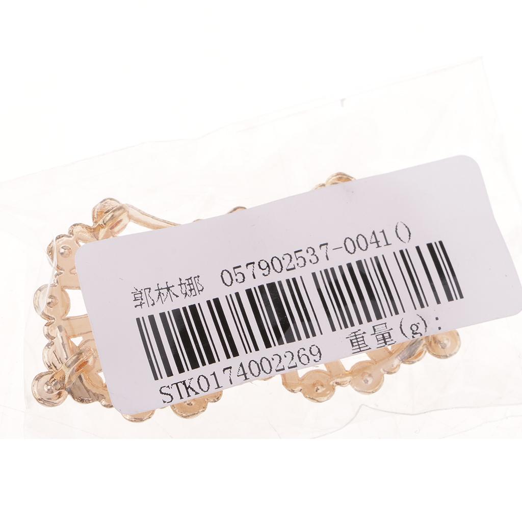Vintage Style Rhinestone Crystal Wedding Buckle Dress Embellishments Gold