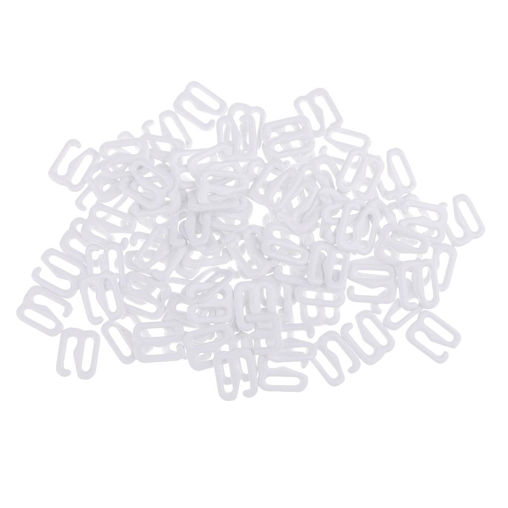 100Pcs Metal Bra Strap Adjuster Slider Hook 9 Lingerie Sewing Crafts 10mm