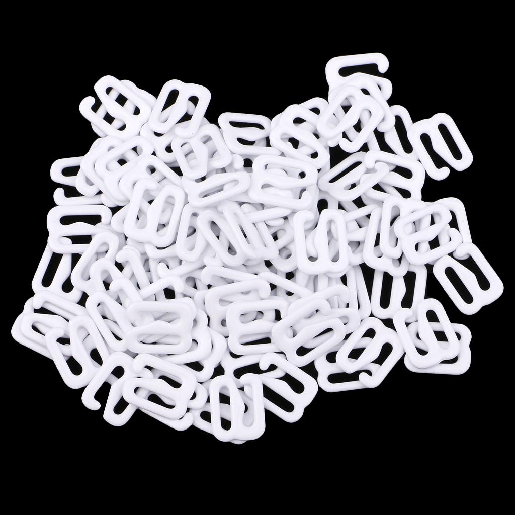 100Pcs Metal Bra Strap Adjuster Slider Hook 9 Lingerie Sewing Crafts 10mm