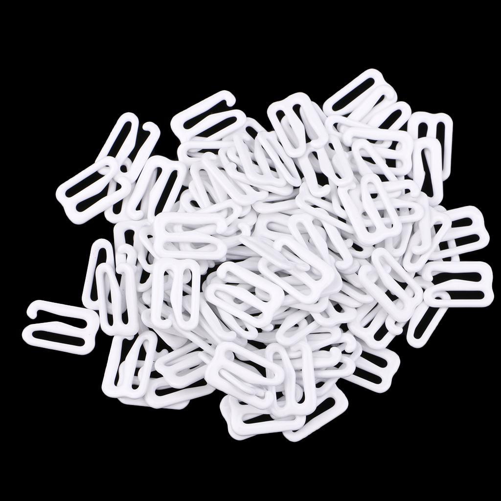 100Pcs Metal Bra Strap Adjuster Slider Hook 9 Lingerie Sewing Crafts 12mm