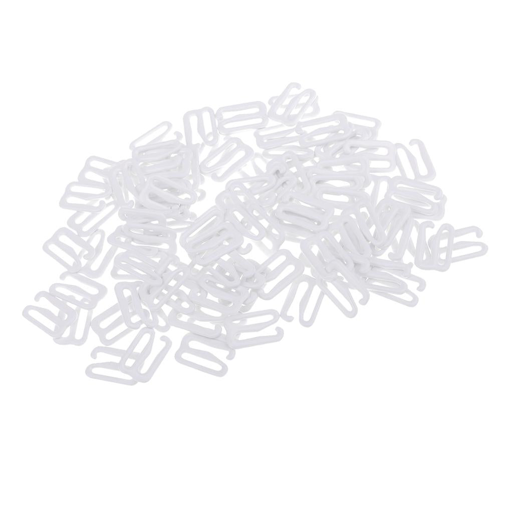 100Pcs Metal Bra Strap Adjuster Slider Hook 9 Lingerie Sewing Crafts 12mm
