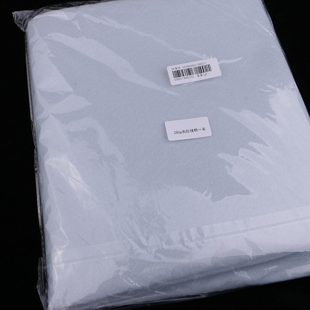 1 Meter 280g Single Side Fabric Lining Filler Adhesive Cotton Batting