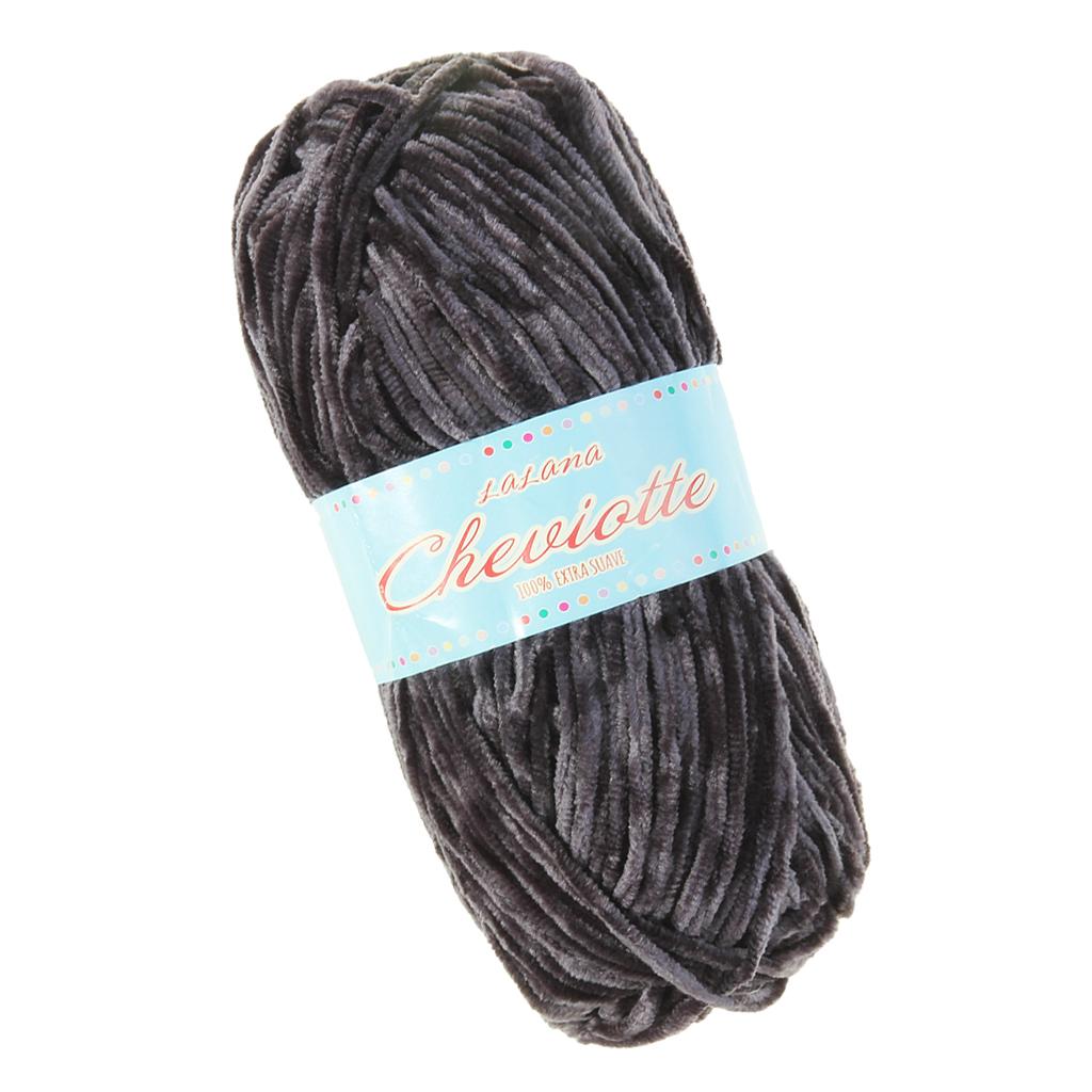 1 Piece Chenille Yarn Ball Hand Knitting Yarn for Scarf Sock Making #2638