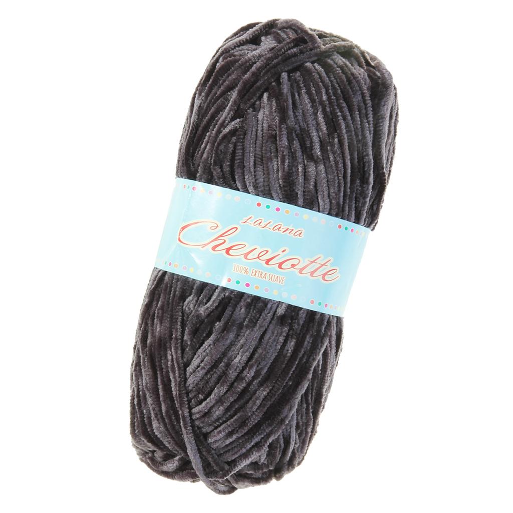 1 Piece Chenille Yarn Ball Hand Knitting Yarn for Scarf Sock Making #2638
