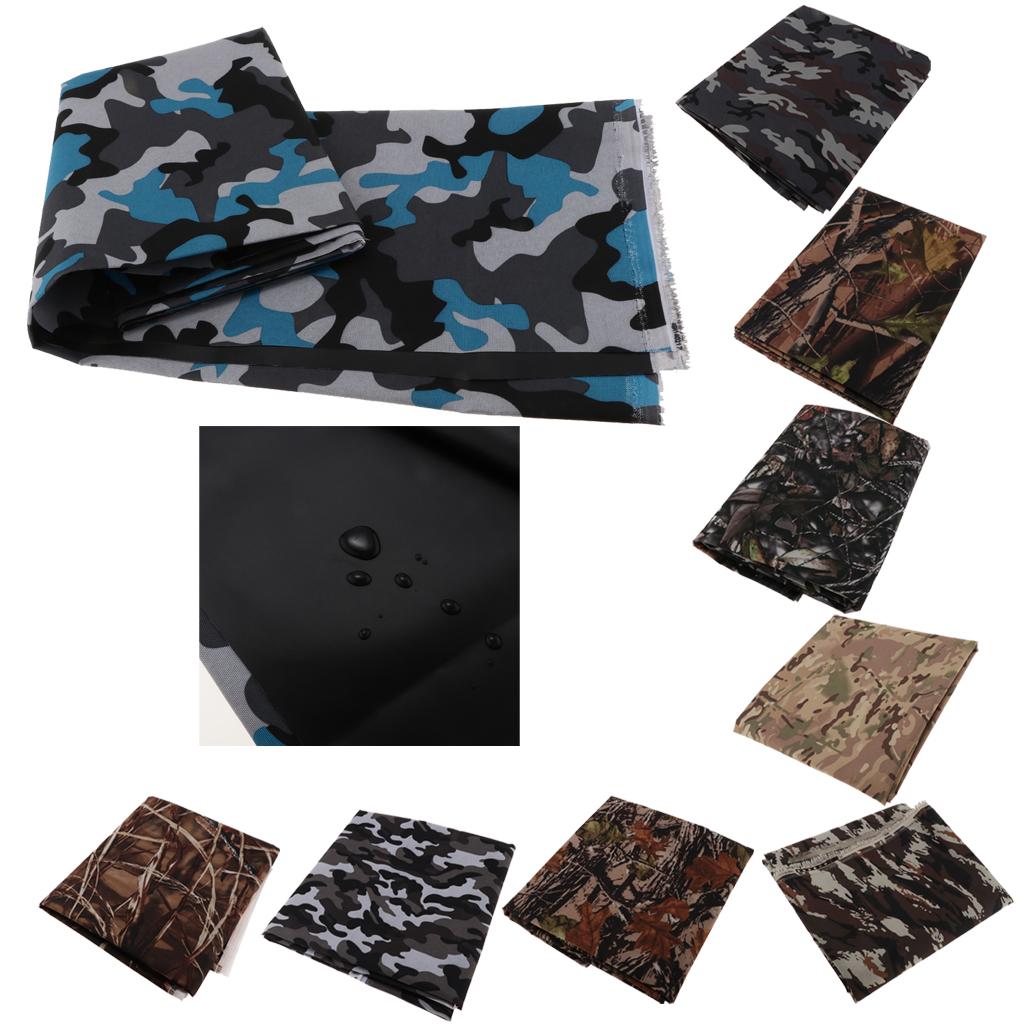 600D Camo Printed Polyester Waterproof Outdoor Canvas Fabric 1 Meter 1#
