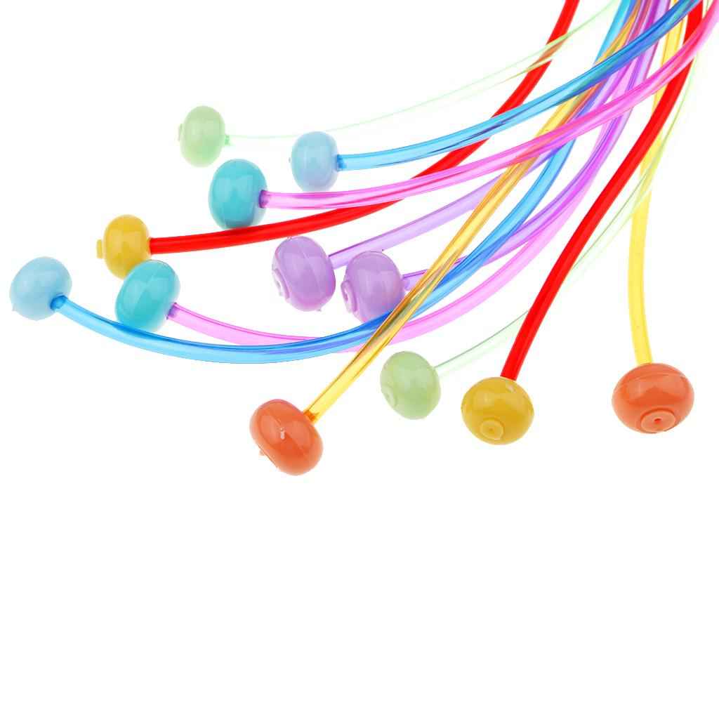 12 Pieces Plastic Flexible Afghan Tunisian Crochet Hooks Weave Needles 3.5-12mm