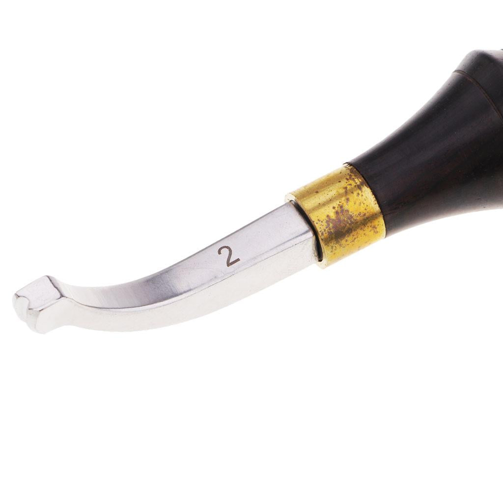 Leather Craft Cutter Leather Edge Cutting Tools DIY Tool Wood Handle 2mm