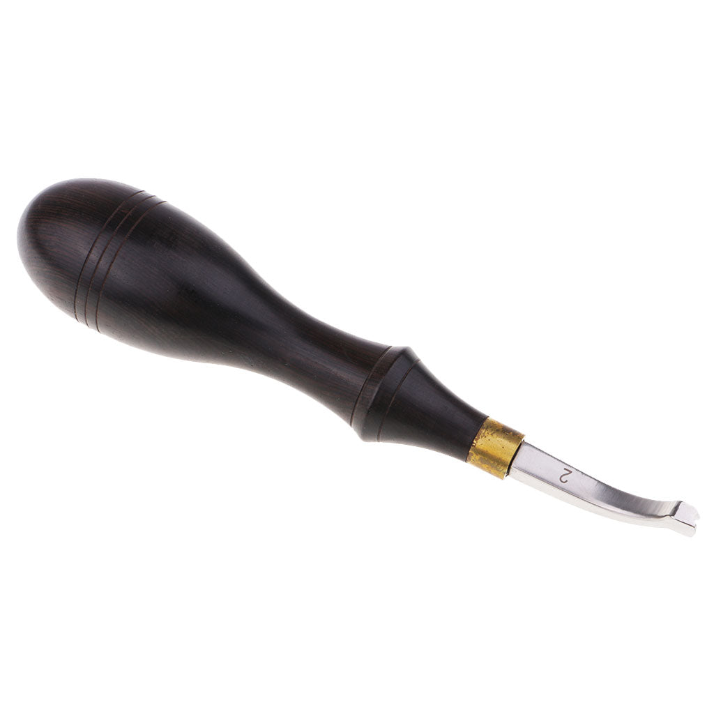 Leather Craft Cutter Leather Edge Cutting Tools DIY Tool Wood Handle 2mm