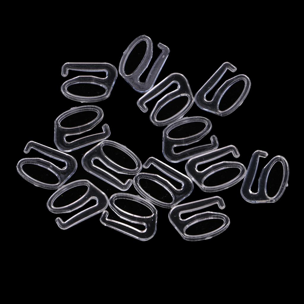 100pcs Nylon Fig 9 Lingerie Adjustment Lingerie Bra Accessories 8mm Clear